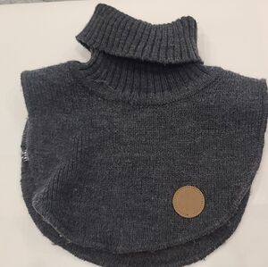 H&M knitted polo neck collar dark gray